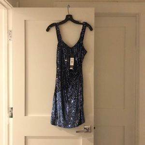 NEW WITH TAGS PARKER BLACK SEQUIN DRESS